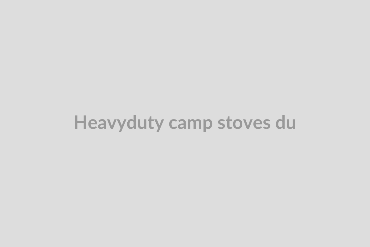 Heavy-Duty Camp Stoves (Dual Burner Steel)